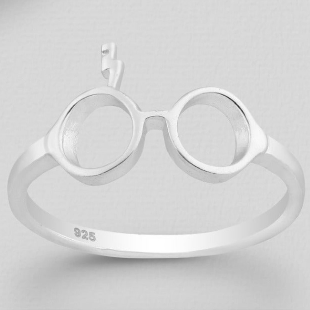 EUC Sterling Silver Harry Potter inspired Minimalist Ring sz 8